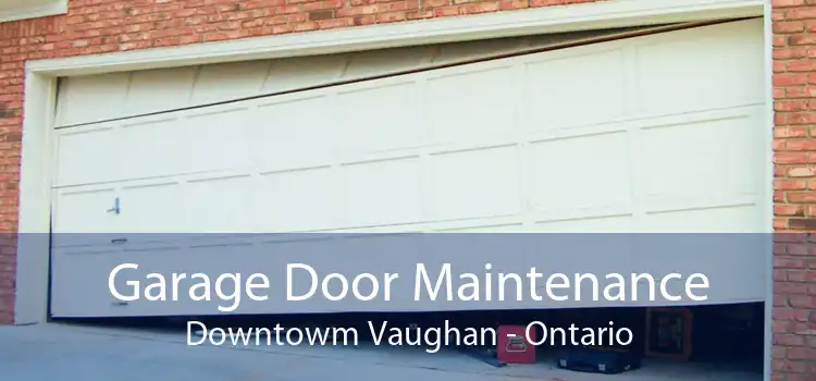 Garage Door Maintenance Downtowm Vaughan - Ontario