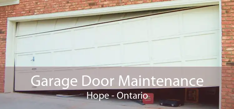 Garage Door Maintenance Hope - Ontario