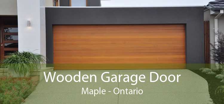 Wooden Garage Door Maple - Ontario