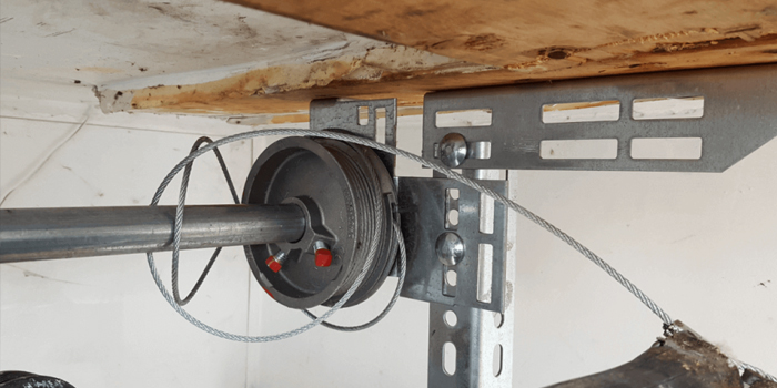 Purpleville fix garage door cable