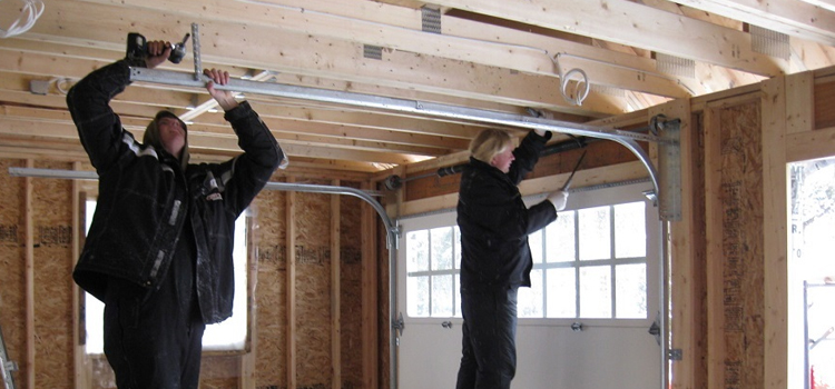 overhead garage door installation in Maple